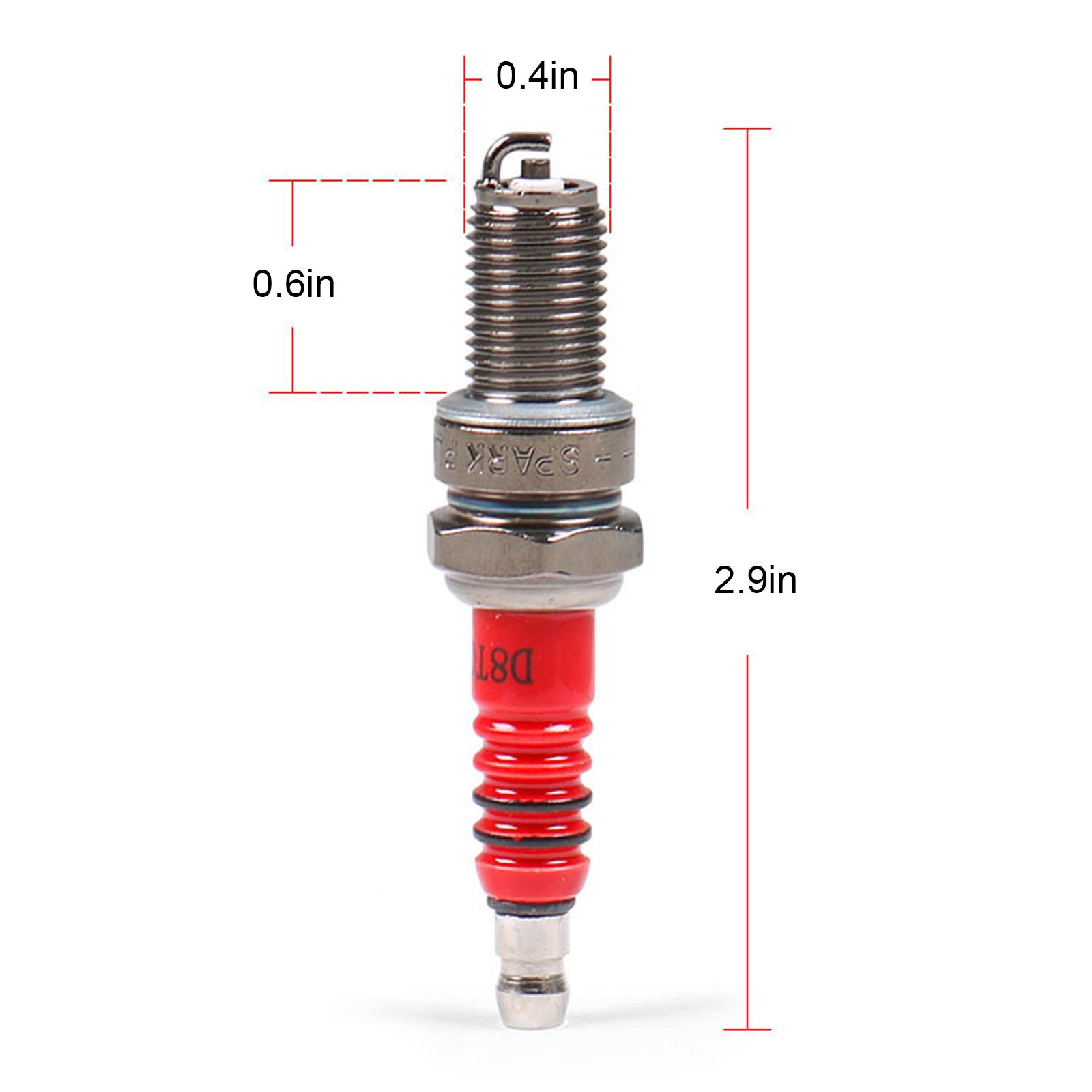 

Гоночная 3-электродная свеча зажигания 10 мм A7TC подходит для GY6 50CC 110CC 125CC 150CC ATV скутер Байк картинг аксессуары для мотоциклов