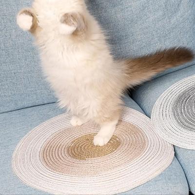 1 Stück - Runder Kratzbrett für Katzen Kratzbrett zum Krallenschleifen Haustiermöbel Zubehör