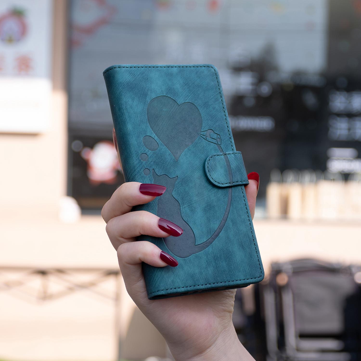 

Чехол-кошелек с держателем для карт для iPhone 15, 14, 13, 12, 11, Redmi 12 Note 13, 12, 11, 10, Xiaomi 12T, чехол Redmi Note 13(4G) зелёный