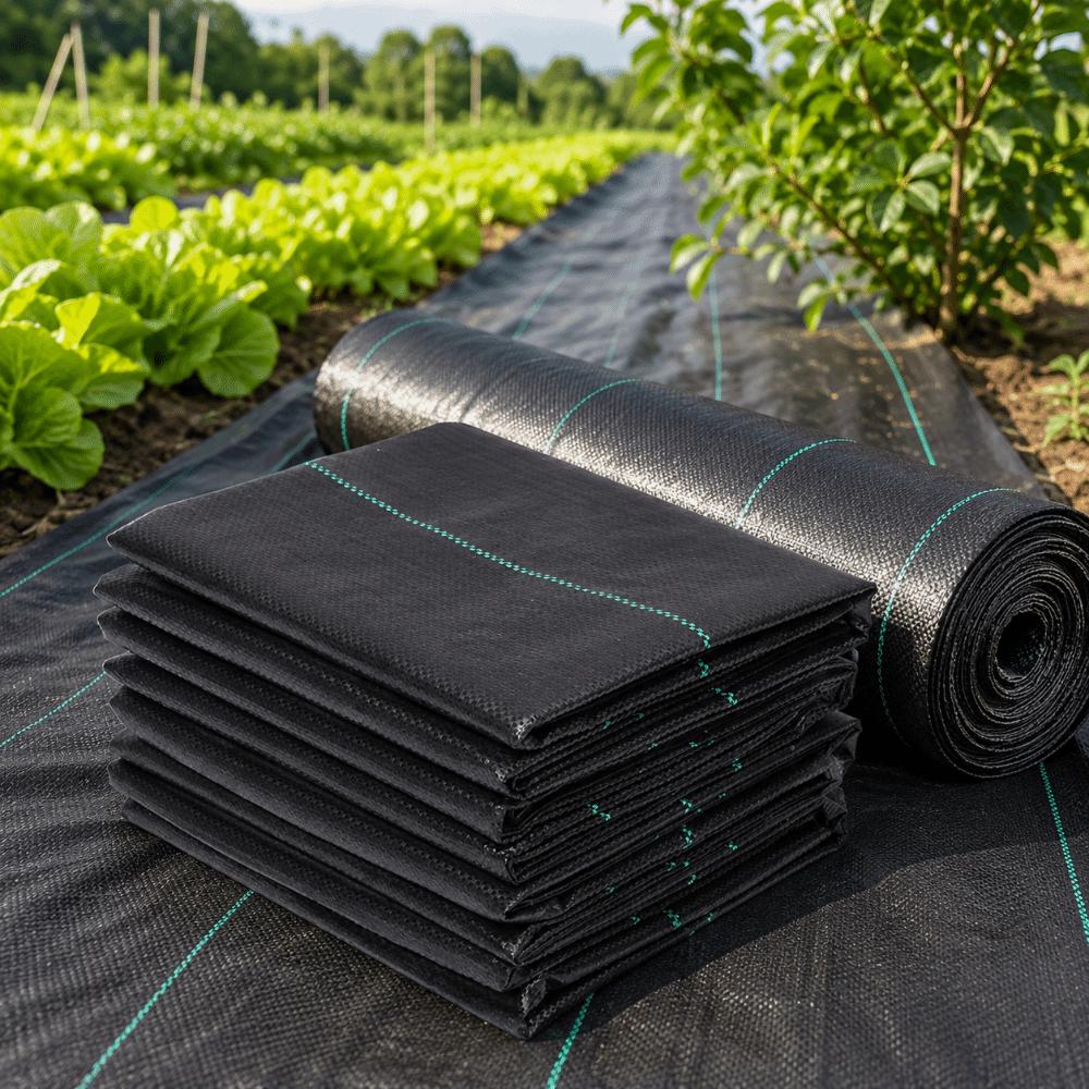 Multi-size Weed Blocking Cloth Black Weed Barrier Fabric Practical Weed Control Mat Gardening Tool