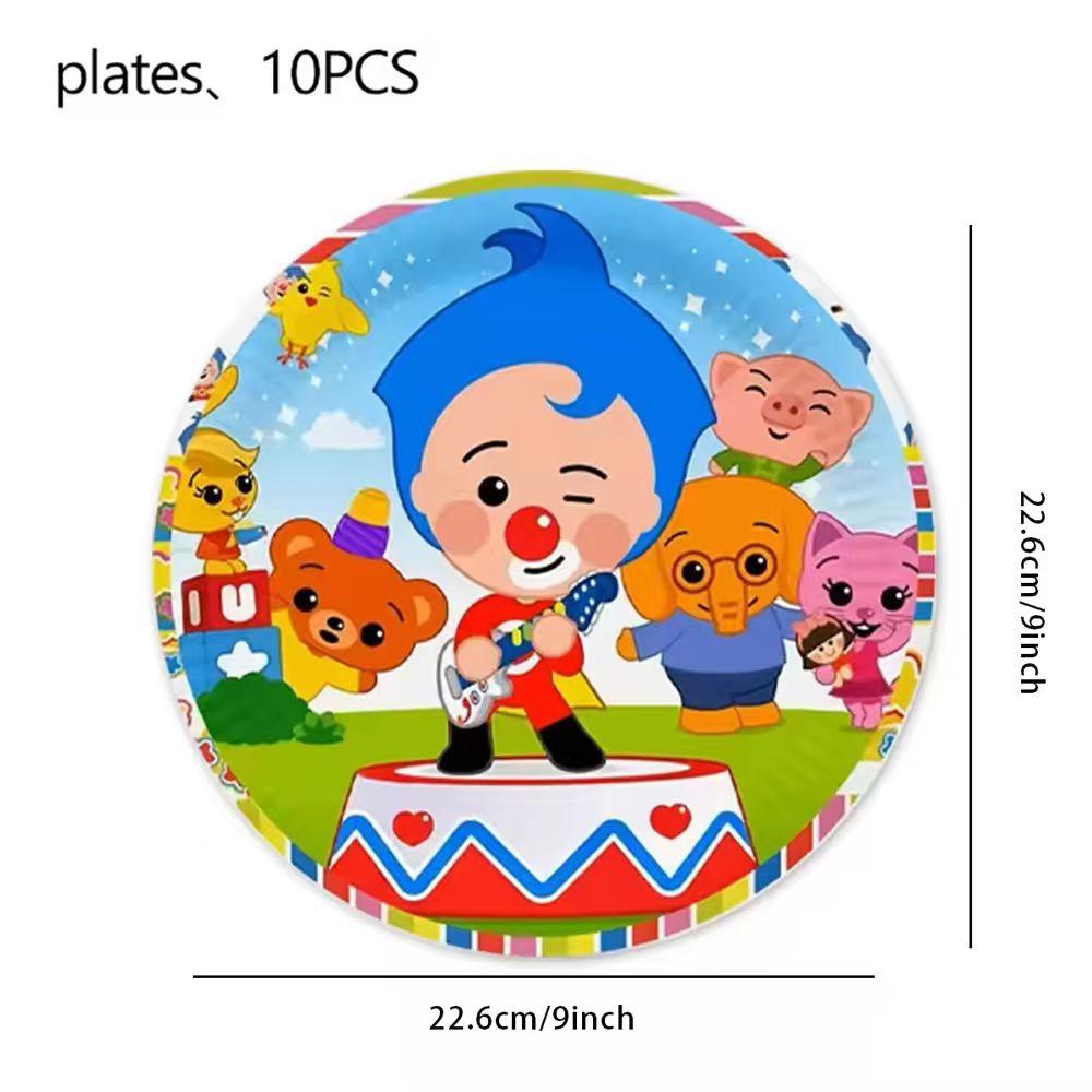 Circus Theme Clown Birthday Party Decoration Tableware Cup Plate Balloon Backdrop Baby Shower Kids Birthday Party Supplies Toy