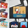 Cute Cartoon Snoopy Mousepad Small LockEdge Mouse Pad For Gamers Computer Desk Pad Rectangular Anti-slip Rubber