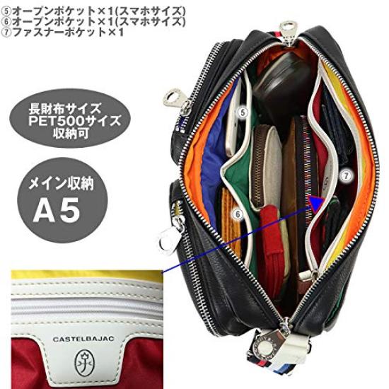 Castelbajac Lauren Shoulder Bag 37101 037101 037-101 Men'sWomen's (Black)