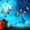 Creepy Halloween Spiral Hanging Decorations For Festive Atmosphere And Party Supplies