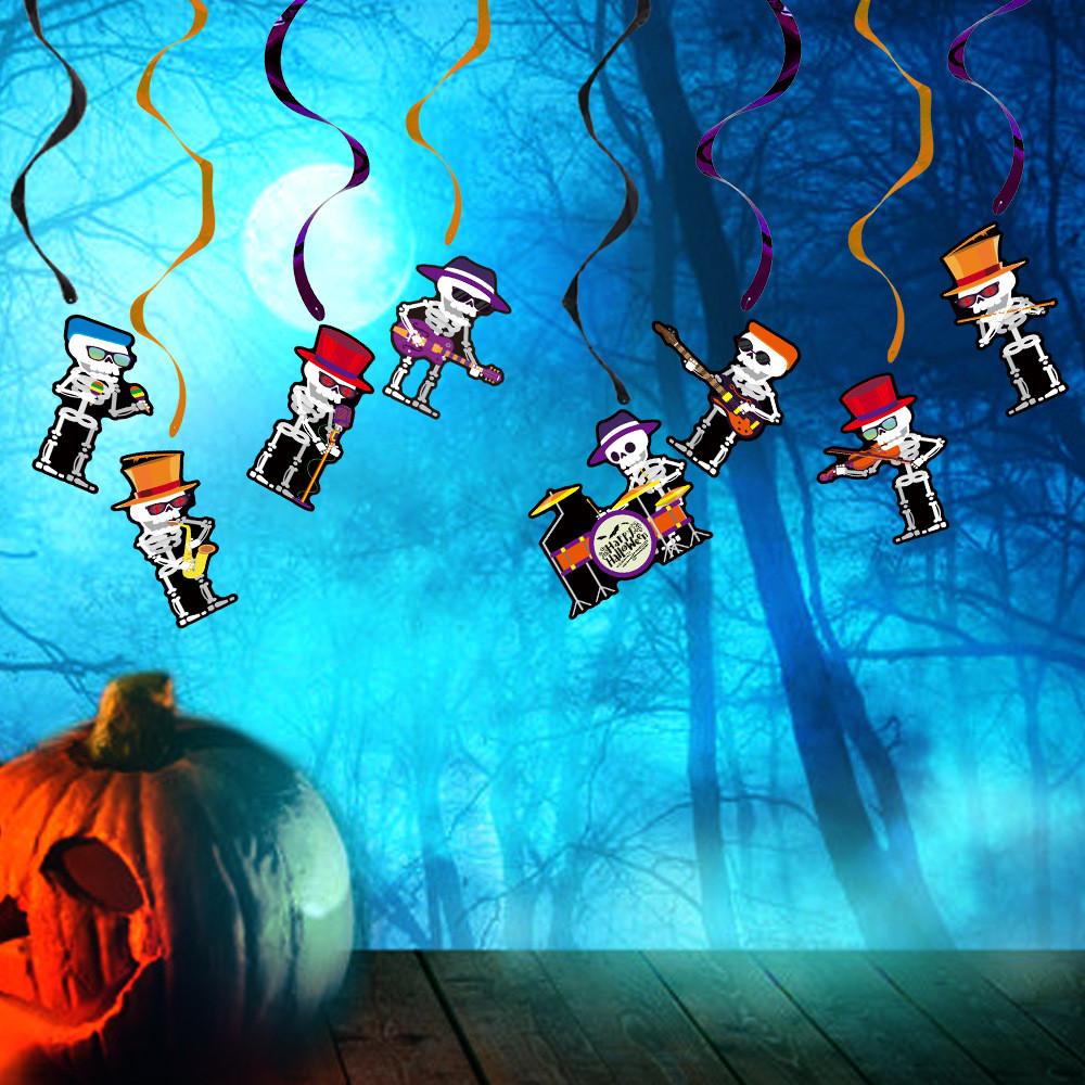 Creepy Halloween Spiral Hanging Decorations For Festive Atmosphere And Party Supplies