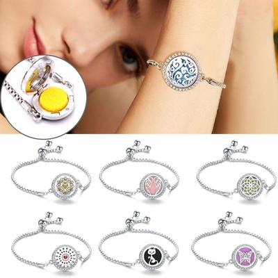 Jewerlry Gift Open Locket Aroma Diffuser Bracelet Openable Perfume Aromatherapy Bracelet