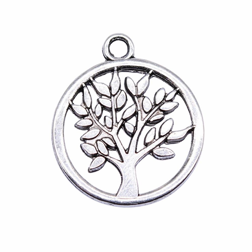 Tree Of Life Charms Antique Round Pendants For Spiritual DIY Jewelry
