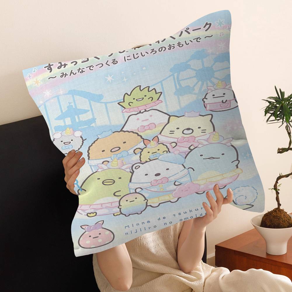 Japan Anime Sumikko Gurashi Personalized Picture Text Home Decorative Pillows Household Gifts 45x45cm