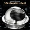 Wall Mount Exhaust Vent Cover 304  for 60mm 150mm Pipe Durable Outdoor Air Grille for Kitchen Workshop