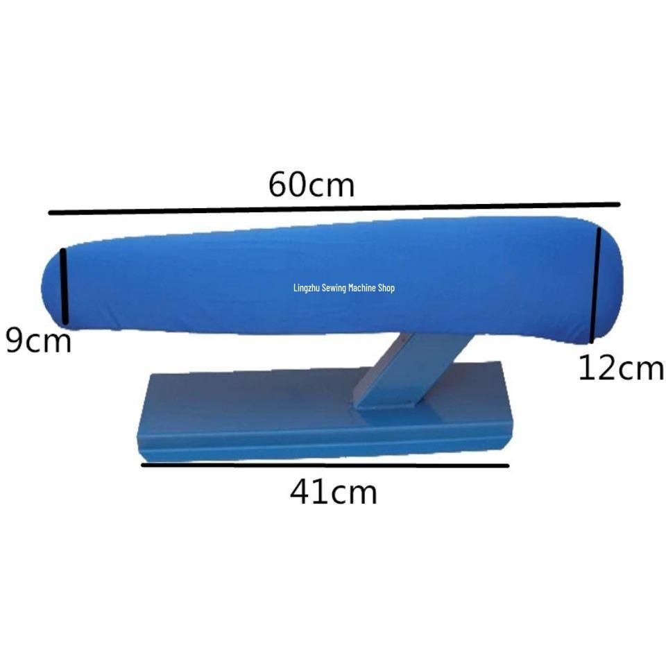 Compact Steaming Ironing Set: Round Stool, Board, Arm, Sleeve, Cage.