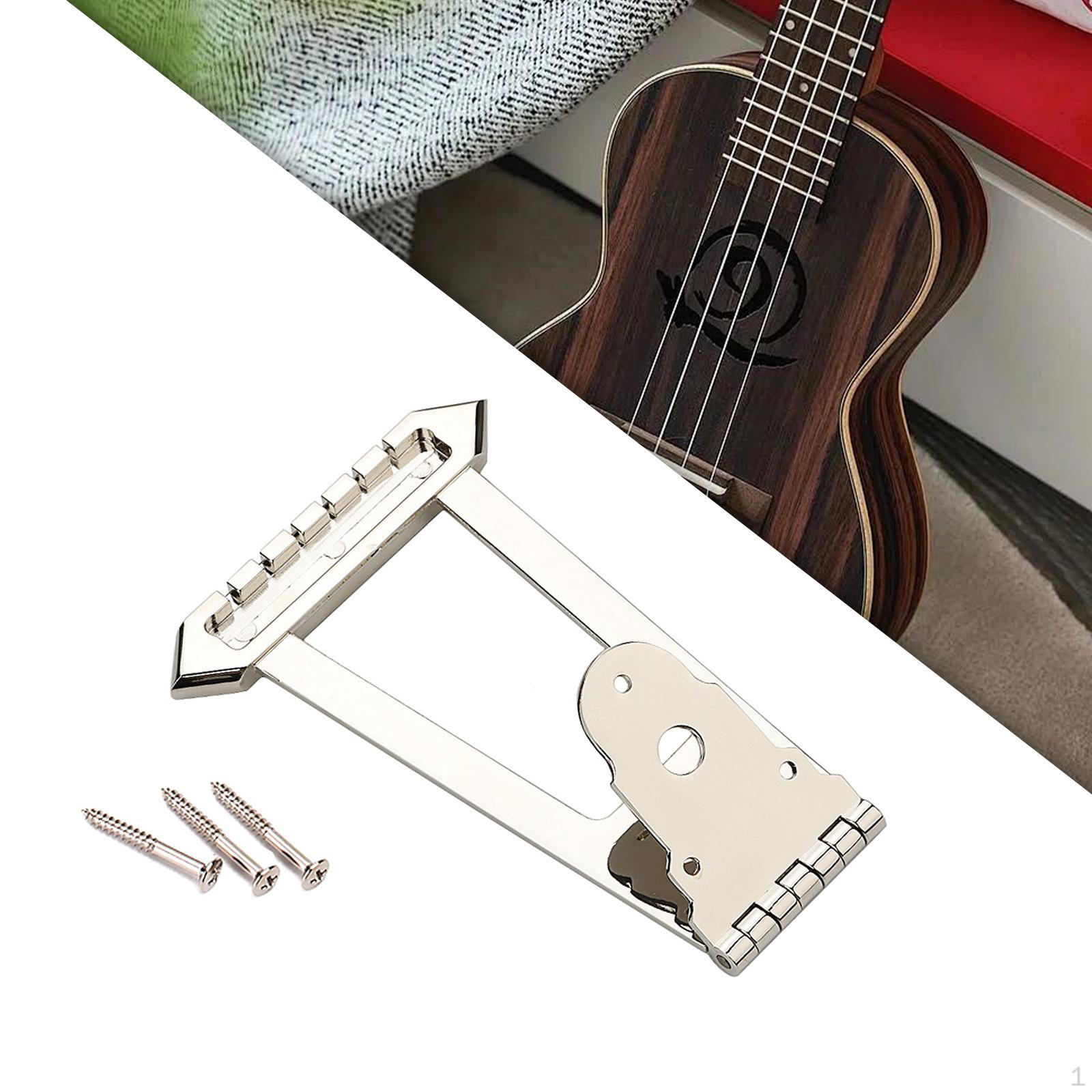 

Гитарный трапециевидный струнодержатель для электрической бас-гитары, с крепежными винтами, для,электрогитары бежевый