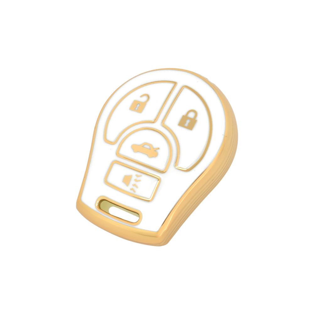 For Nissan Versa March Tiida Altima Armada Cube Juke Maxima Pathfinder Rogue Sentra TPU Car Key Case Cover Shell Fob Holder Bag