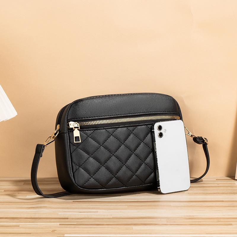 2024 Diamond Embroidery Crossbody Camera Bag - Trendy, Simple, Small Square Design