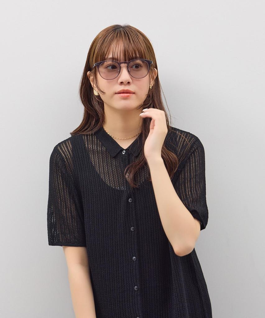 Zoff Sonnenbrille Farbige Nase UV und Graue Gläser im Boston-Stil, Pads, Stilvoll, Schutz, Unisex, Herren Damen [ZN221G01_12A2 ZN221G01-12A2] (klar)]