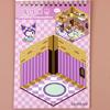 New Sanrio Cartoon Miniature Scene Set Landscape Building Stickers Fun For Kids Stress Relief 3D Stickers Journal Decoration