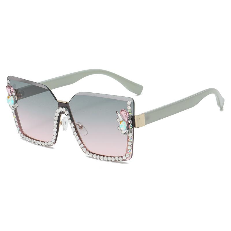 Gradient Elegant Casual Lens Resin Metal Sunglasses Summer Protection Uv