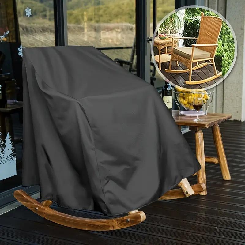 

Patio Swivel Lounge Chair Cover-Oxford Fabric with Drawstring Design,Suitable for Garden Rocking Chairs,Terrace Seat Covers 70x83x99cm чёрный