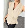 Small Vest Women's Summer Temperament Solid Color Strappy Sleeveless Top