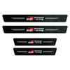Car Door Sill Scuff Plate Decor Carbon Fiber Stickers Tire Valve For Toyota GR Corolla Yaris Aygo Prius RAV4 Crown Camry Auris