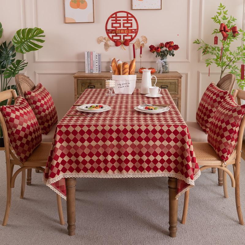 

Wedding Jacquard Feather Leaf Lace Tablecloth Coffee Table Dining Table Cloth Cover Waterproof 90x90（187g）