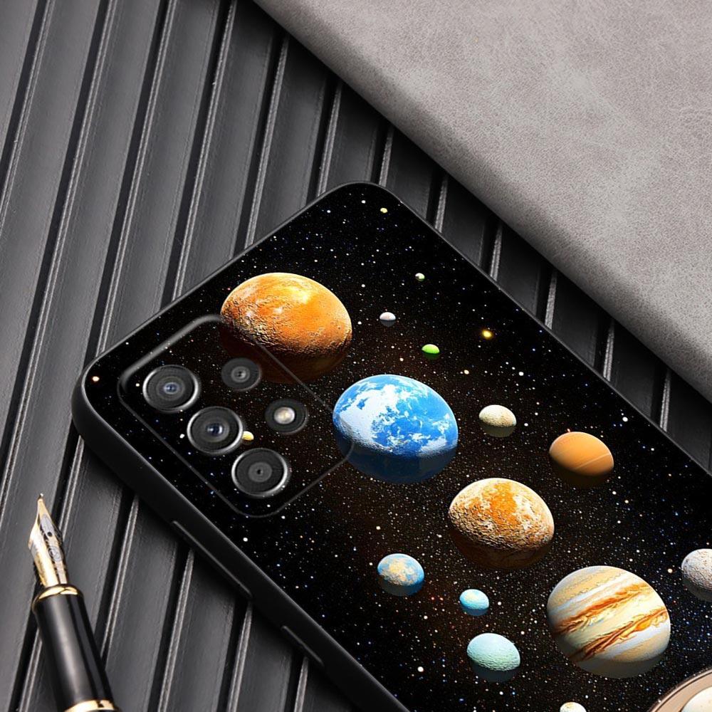 Sky Space Moon Stars Universe Phone Case For Samsung Galaxy A57 A56 A37 A55 A36 5G A26 A54 A52 A35 A34 A25 A17 A16 A15 A07 Cover