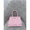 Borsa da giardino cucita a mano con filo cerato, ferramenta interamente in acciaio, borsa da donna portatile in pelle bovina primo strato con motivo a collo di mucca Ntogo