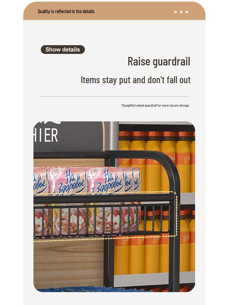 Compact Checkout Counter Shelf for Snacks and Gum Display