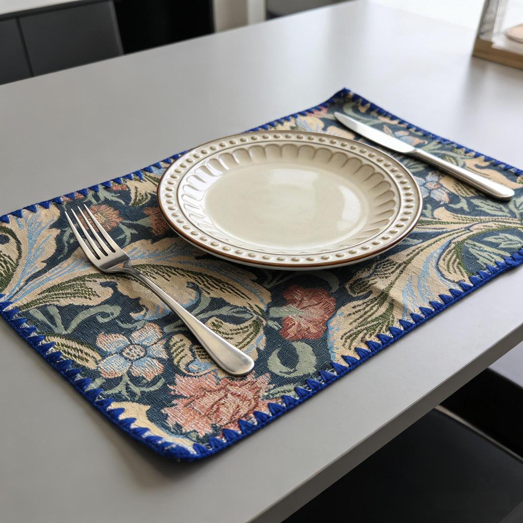 Cotton Linen Table Mats 12 x 18 Inch Washable Durable Easy Clean for Dining Table Kitchen Home Party Festival Decor Rectangular Farmhouse Placemats