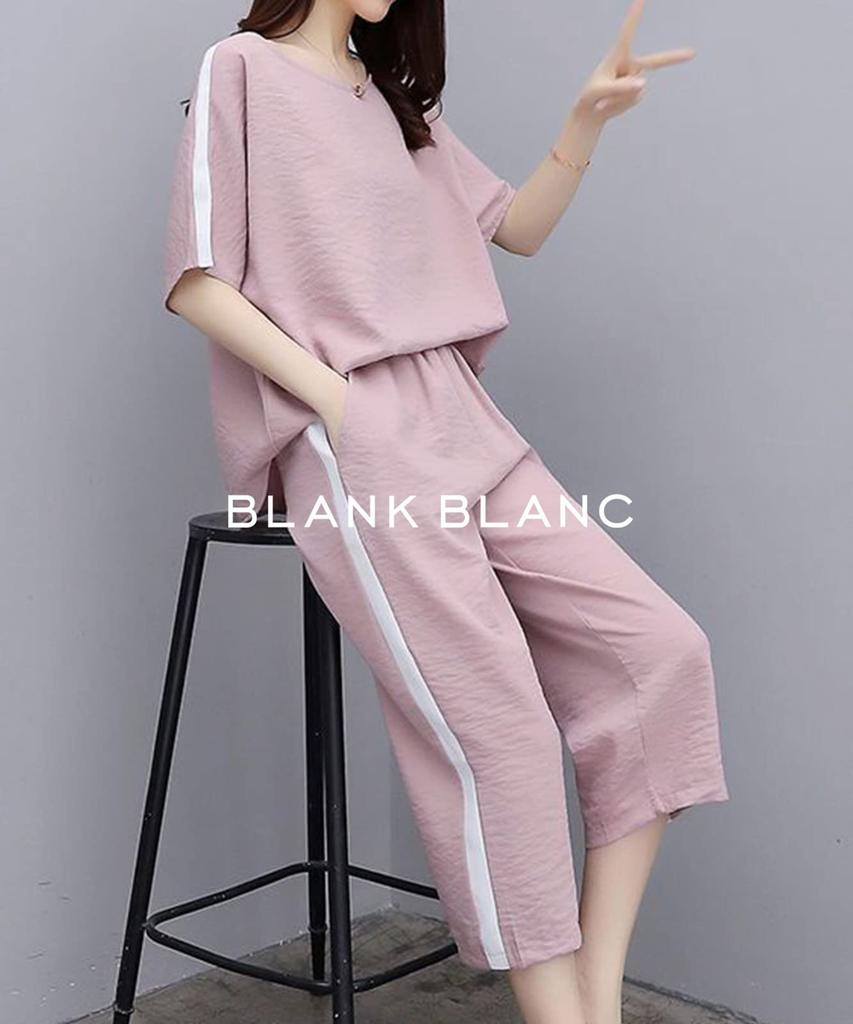Blanc Blanc top and bottom featuring striped hem and perfect for everyday and Available in cute pink and baby this set includes a and Stylish and this