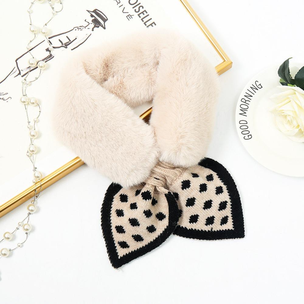1Pc Scarf Female Winter Korean Version Female Plush Sweet Thickened Warm Autumn And Winter Student Scarf Versatile