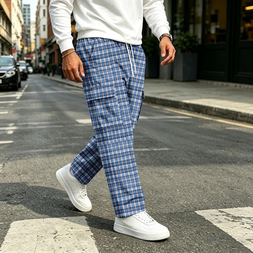 Men's Straight Leg Drawstring Joggers Sweatpants for Casual Commute Everyday Wear