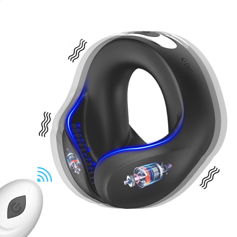 Vibrating Cock Ring Cockring Sex Toy for Men Couple Delay Ejaculation Chastity Testicles Massager Penis Vibrator