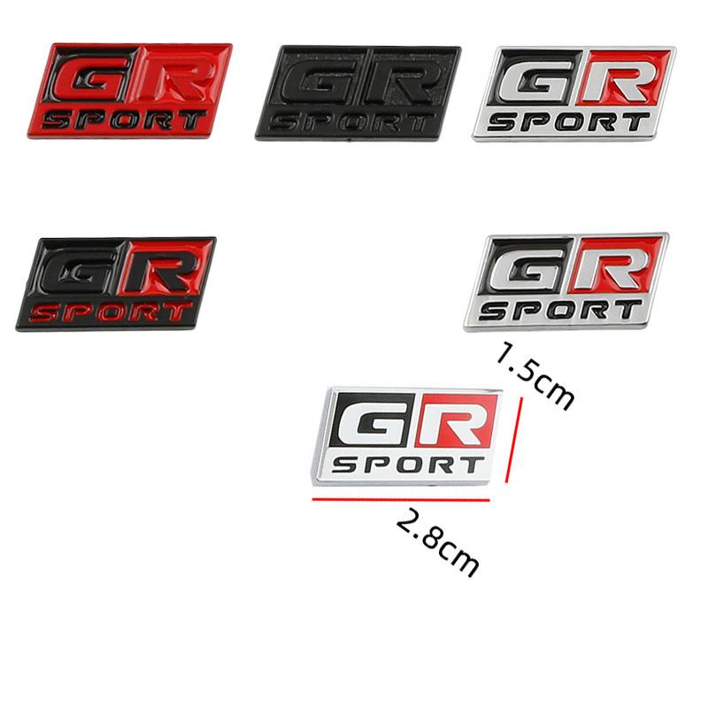 1Pcs 2.8cm 3D Mate GR Logo Car Steering Wheel Panel Emblems Badge Sticker For GR Sport Interior Decals