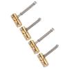 4Pcs Bass String Saddle 4?String Brass Bridge Set Kit Accessory Replacement for Electric