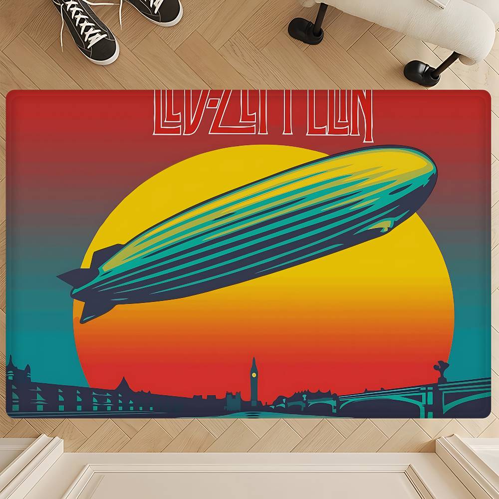 Rock Band L-Led Zeppelin Room Mats Retro Multiple Choice Living Room Kitchen Rug Non-Slip Welcome Rug