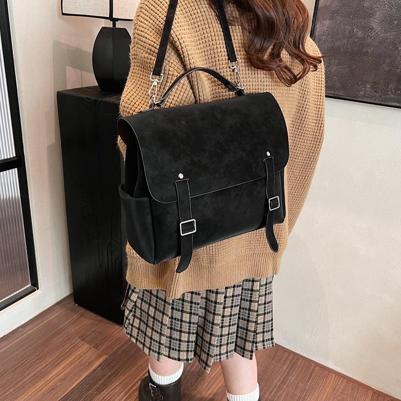 

2025 новый рюкзак женский, высококлассный, нишевый, для поездок на работу, легкий, одноплечевой, большой вместимости, сумка-тоут 30*10*26 чёрный