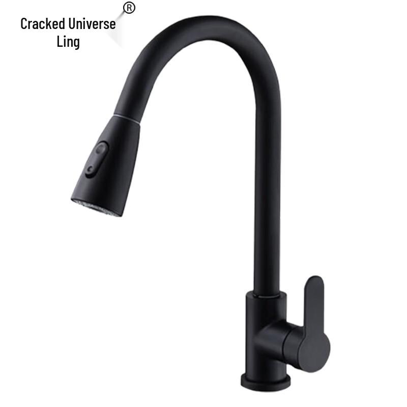 304 Stainless Steel Pull-Out Kitchen Faucet