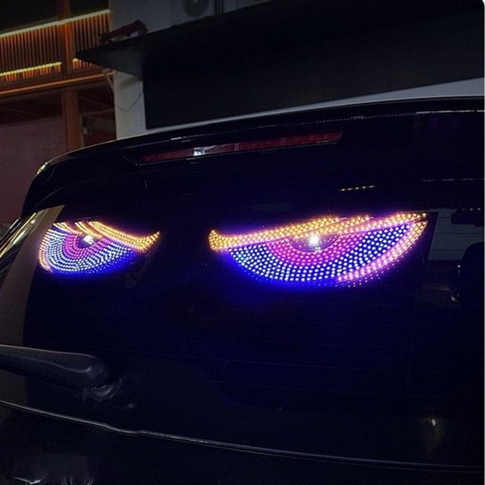 LED Display Animated Car Truck Eye Cool Truck Devil's Eye Light Front and Rear Windshield