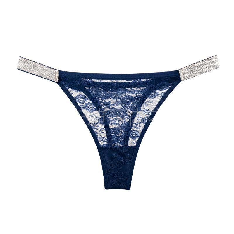 Sexy Low Waist One Piece Lace See Through Plus Size Women T Thong Panties