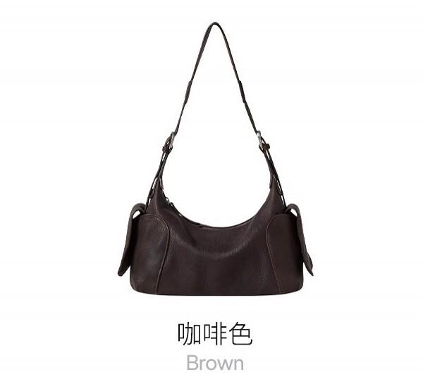 

2026 New Vegetable Tanned Tire Leather Toast Bag Cross Shoulder Commuter Bag for Women