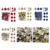 40pcs Durable Christmas Tree Balls Decoration Set Plastic Christmas Baubles Ornaments In Various Colors Ornaments