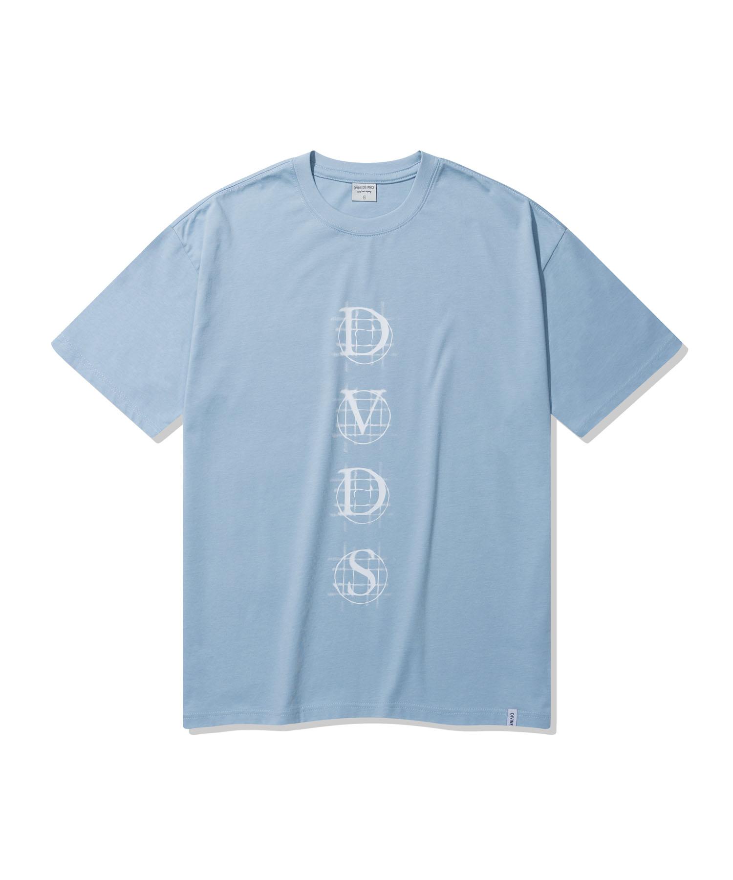 Divine Distance Swirling Blur Logo T-Shirt [Sky Blue] Xl