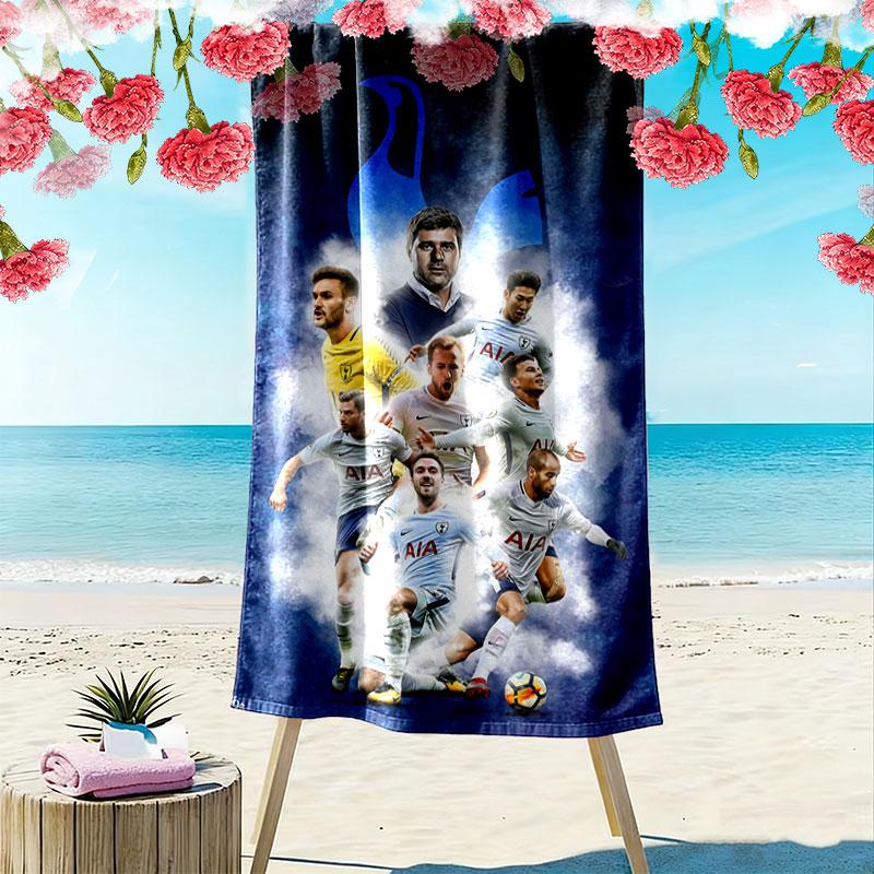 Spurs Print Beach Towel, Large Soft Quick Dry Towel for Beach Camping Swimming