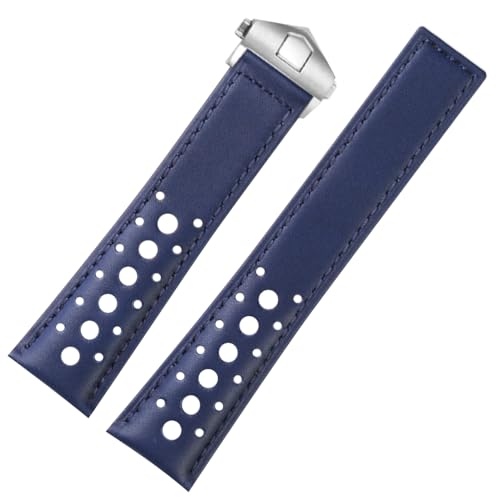 

ZHUOLEI 22mm Watch Strap for TAG Heuer (TAG Heuer) Carrera/MONACO Replacement [Includes 3 Spring Bars, Spring Bar Remover, and Box]