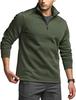 CQR Hoodie and with Grid Fleece for Outdoor and Casual and Men's Zip-Up (HKZ300-OLV_M) - Versatile, Lightweight, Warm, Activities, Spring, Autumn,