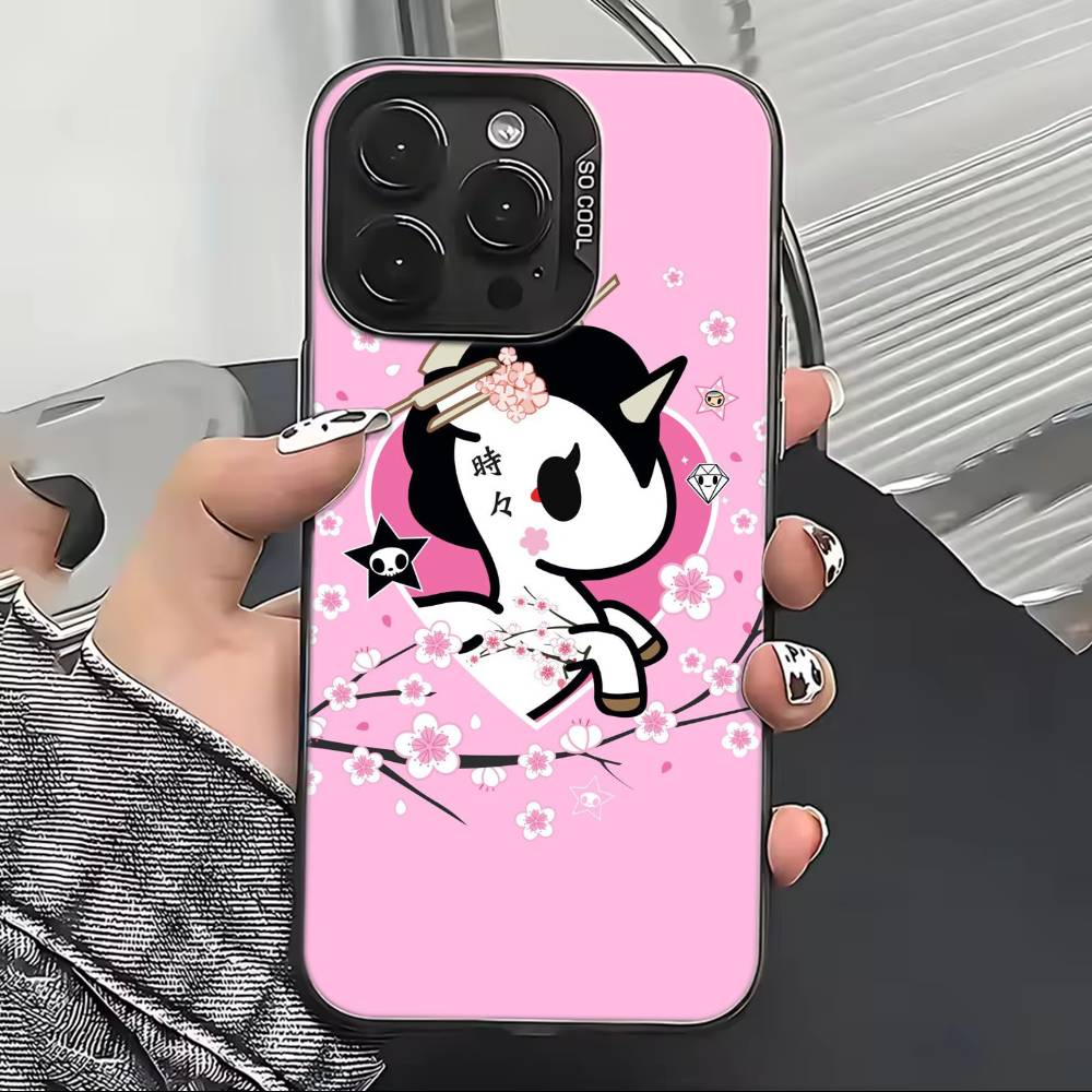 Japan T-Tokidokis Phone Case For iPhone 17,16,15,14,13,12,11 Plus,Pro Max,XS,Colorful Silver Phone Case Funda Cover