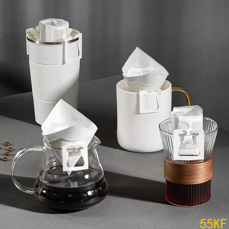 55KF 25/50pcs Disposable Filter Paper Bag Portable Hanging Ear Coffee Fliter Bag Brewing Tool Coffee Accessories Enduring