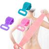 WENGTY Silicone Body Back Scrubber, Double Side Bathing Brush for Skin Deep Cleaning Massage, Dead Skin Removal Exfoliating Belt for Shower, for M