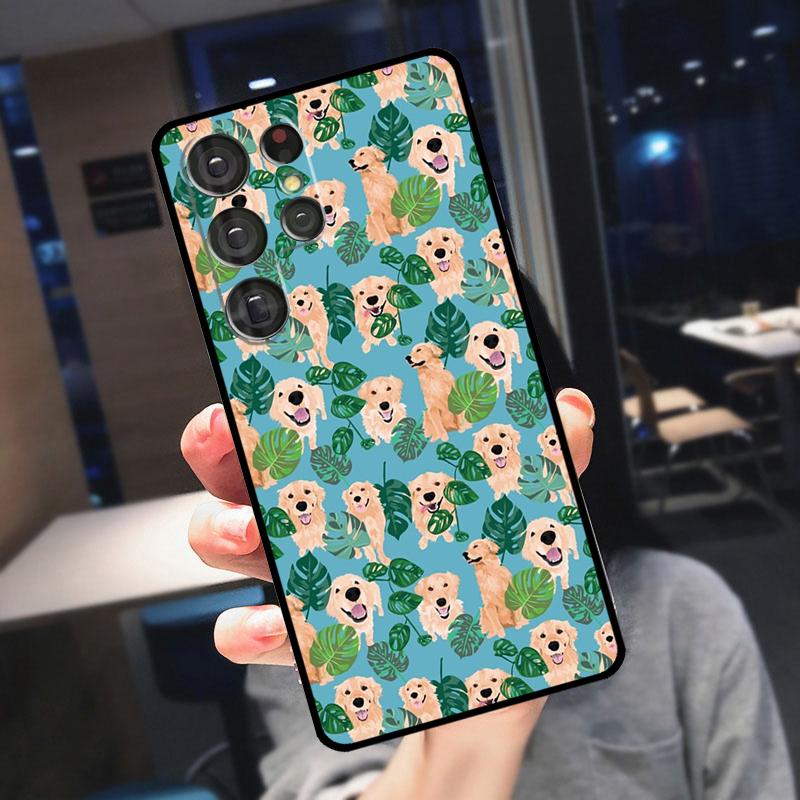 

Golden Retriever Dog Cover For Samsung Galaxy S23 S24 S25 Ultra S21 S22 S20 S9 S10 Plus S21 FE S24 FE Phone Case Galaxy S25 Plus