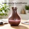 Easy Clean Wood Grain Humidifier Aromatherapy Diffuser 7 Color LED Mist Air Purifier for Daily Home Use
